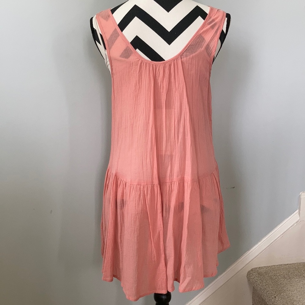 Peach/Blush Color Sleeveless Tunic - Picture 3 of 8